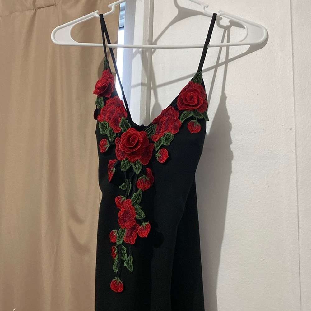 Black mini dress